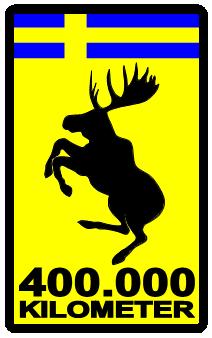 Prancing Moose
                        High-Mileage Stickers. Dave's Volvo Page.