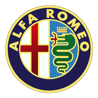 Alfa Romeo round sticker.