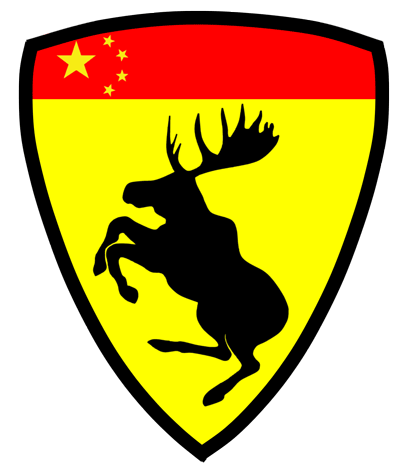 Prancing Moose C Flag China. Dave's
                        Volvo Page.