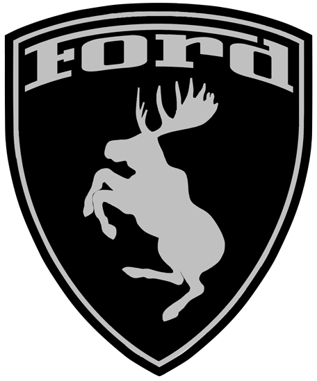 Prancing Moose Ford sticker.