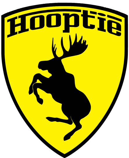 Prancing Moose Hooptie
                        sticker.