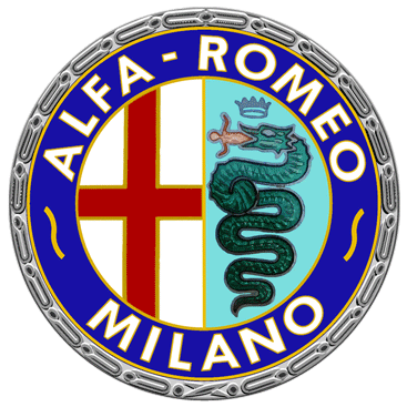 Alfa Romeo round sticker.