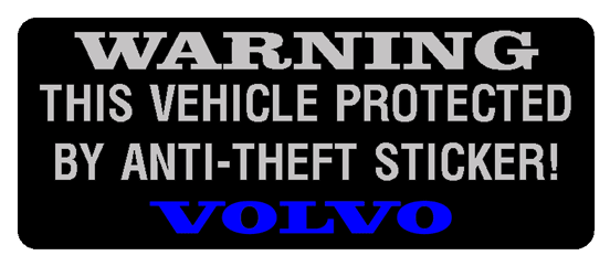Volvo Body Stickers and Chassis Equipment Labels
