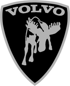 Prancing
                        Moose Stickers. Dave's Volvo Page.