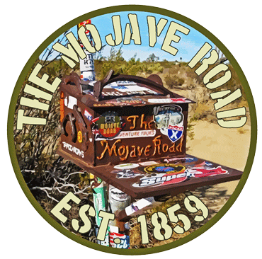 The Mojave Road Mailbox sticker.