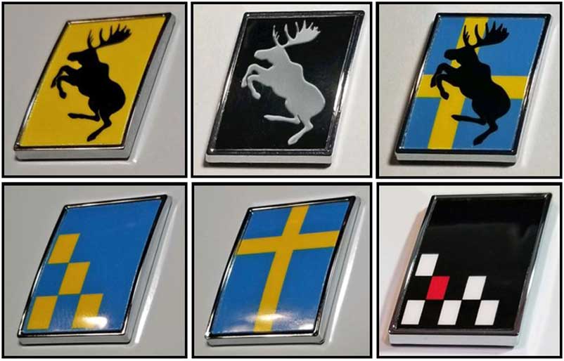 Volvo grill logo plate emblem Car decal sticker / volvo moose sticker