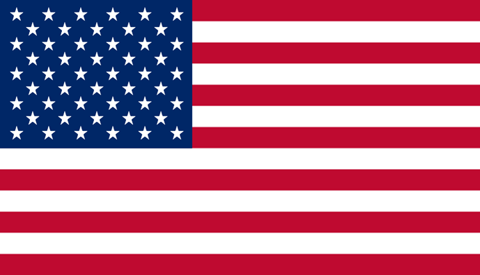 US Flag sticker.