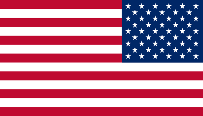 US Flag
                      reverse sticker.